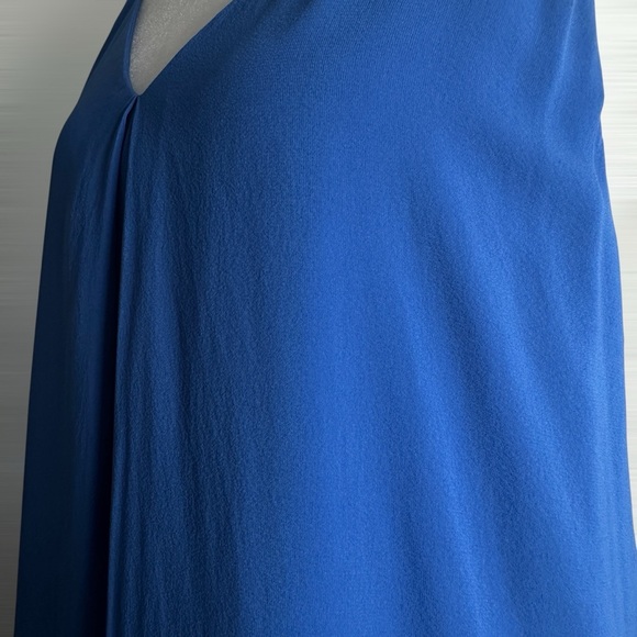 Alice + Olivia Silk Mini Dress Women’s Small Blue Fierra Shift Lined Y-Back - Picture 9 of 14